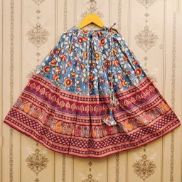 DHRUV CREATION Girls Floral Printed Lehenga With Choli image 4