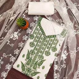 SAINOOR Embroidered Silk Georgette Unstitched Dress Material-picture-10