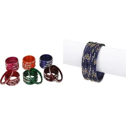 SOMIL Set Of 36 Stone Studded Bangles-image-27