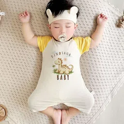 StyleCast x Revolte Infants Printed Cotton Round Neck Rompers-picture-23