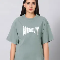 Besick Women Typography Printed T-shirt-image-65