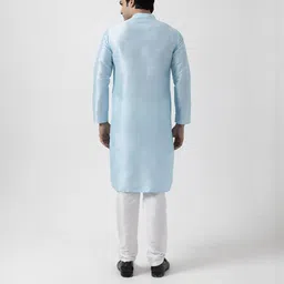 PulseIQ Men Blue Kurtas image 4