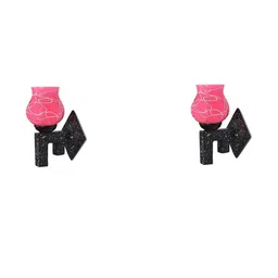SOMIL Pink Glass Cylinder Printed Wall Lamps-picture-12