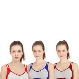 Samvar Multi Cotton Non-Wired Non Padded Minimizer Bra image 2