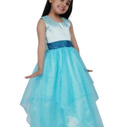 Shahina Fashion Girls Fit & Flare Layered Long Maxi Dress-image-82