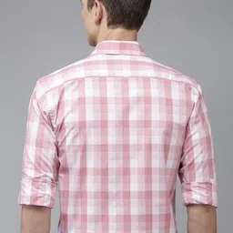 Park Avenue Slim Fit Checked Pure Cotton Formal Shirt image 5