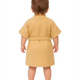 Creeva Kids Shawl Collar Bath Robe With Belt image 3