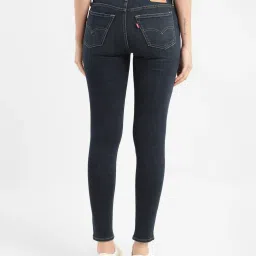 levi's Women's 711 Blue Skinny Fit Mid Rise Jeans image 3
