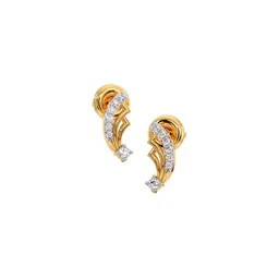 CANDERE A KALYAN JEWELLERS COMPANY Women 18 Kt Gold Diamond Studded Earrings 1.4 g-picture-41