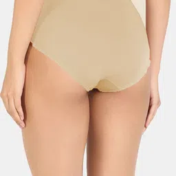 HRX by Hrithik Roshan Pack Of 2 High-Rise Bamboo Hipster Briefs WO-L6-Peach-L8-Skin-M-Skin image 3