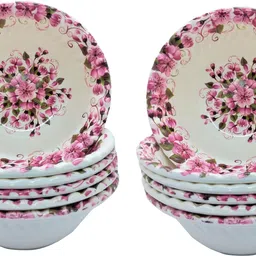 laserbot Melamine Serving Bowl (5" X 2" INCH) Serving Bowls with Servers for Salad,Fruit,Vegetables BOWL-picture-11