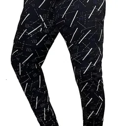 avolt Pack of 2 Men Checkered Blue, Black Track Pants image 4