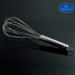 omkarixa Stainless Steel Wire Hand Whisk Cooking, Blending, Whisking, Beating & Stirring Stainless Steel Balloon Whisk image 3