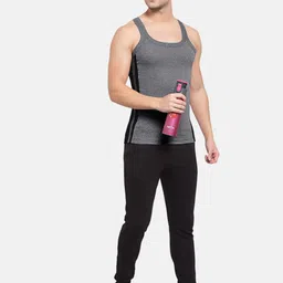 Sporto by Macho Pack Of 3 Super Combed Cotton Gym Vests Sprto_766-GJsp(1)-MG(1)-PkdBL(1)-X image 3