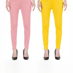 MIXFIT Women Pack of 2 Regular Fit Low-Rise Trousers-image-21