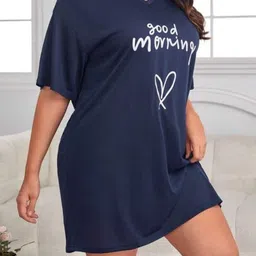 Clothus Women Blue Satin Printed Night suits-image-40