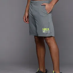 hrx by hrithik roshan Solid Men Grey Sports Shorts image 2