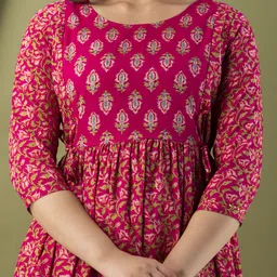 mialo fashion Printed Rayon Blend Stitched Anarkali Gown image 4