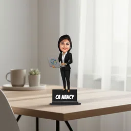 taxton Personalized Chartered Accountant Caricature Table Top Decorative Showpiece - 20 cm image 4