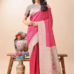 HERE&NOW Art Silk Handloom Saree-picture-20