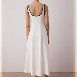 Trendyol Women Square Neck A-Line Midi Dress image 5