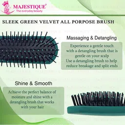 MAJESTIQUE 7 Row Styling Hair Brush For Separating-Shaping & Defining Curly Hair image 3