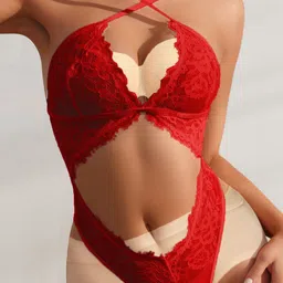 Krelin Cross Strap Backless Bodysuit image 2