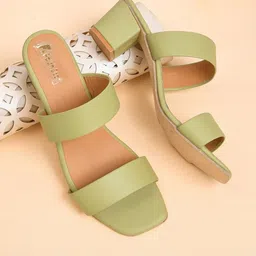 FAISHSTAR Women Open Toe Block Heels-picture-23