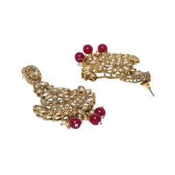 Anouk Gold-Plated Stones Studded & Beaded Jewellery Set image 4