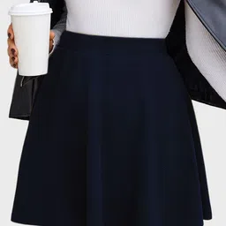 BUY NEW TREND Flared Mini Skater Skirt-picture-15