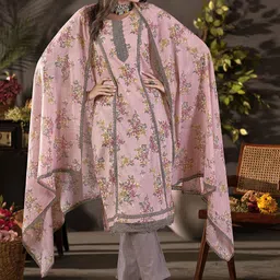 Anouk Women Floral Printed Regular Pure Cotton Kurta with Trousers & Dupatta-image-63