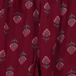 Maaesa Girls Printed Regular Kurta with Trousers image 2
