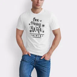 Seekbuylove Men Typography Printed Bio Finish T-shirt image 4