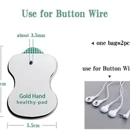 GoldHand Electrode Pads For Tens Acupuncture Digital Therapy Massager Machine (Pack of 10) Massager image 2