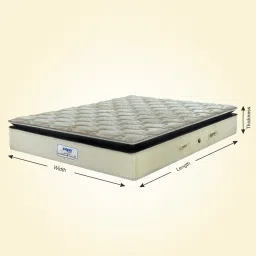 peps india Crystal Pillow Top 8 Inch Pocketed Spring Single Size Mattress image 5