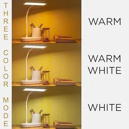 satnammobiles Elegant LED Desk Lamp with Organizer Base – Warm Light for Study, Work & Decor Study Lamp image 3