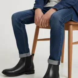 t-rock Synthetic Leather Lightweight Comfortable Trendy Walking Slip On Boots For Men-picture-47