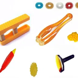np naveen plastic Acupressure Products ( Pocket Big + Finger Massager + thumb Pad+ Karela Roller + Palm Massager) Fitness Accessory Kit Kit-picture-11