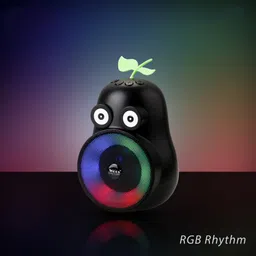 WOOS 3D Sound pear shape Bluetooth Speaker with RGB Light Super Bass 5 W Bluetooth Speaker image 2