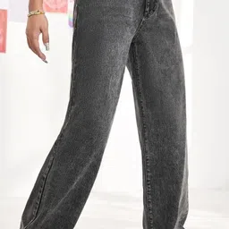 nucouths the style you love Women Regular High Rise Dark Grey Jeans image 4