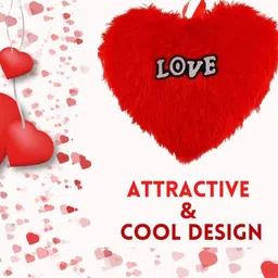 pexclub heart series Wool Solid Cushion Pack of 1 image 5