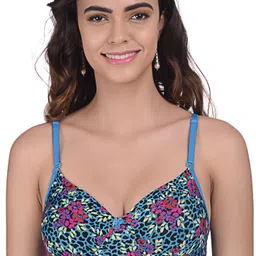 Women T-Shirt Heavily Padded Bra-image-3