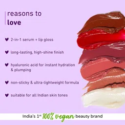 plum Keep It Glossy Serum Lip Gloss With Hyaluronic Acid | Luminous Finish image 3