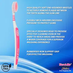 you & me Active Oral Hygiene Kit Soft Toothbrush image 3