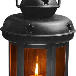 Decorative Metal Lantern Indoor/Outdoor Hanging Lantern | Candle Tealight Holder Iron 1 - Cup Tealight Holder-image-54