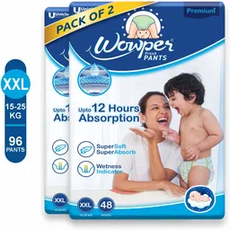 wowper Fresh Baby Diapers Pants by Doms|Wetness Indicator| Upto 12 Hrs Absorb| 15-25 Kg - XXL-picture-24