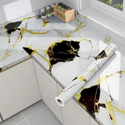 barebeauty Decorative Black, White, Yellow Wallpaper-picture-13
