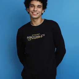 v-mart Men Full Sleeve Printed Hooded Sweatshirt image 2