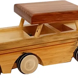 smartcraft Wooden Showpiece Vintage Car for Kids image 3