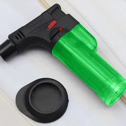 variouseye Jet Flame Gas Lighter, Windproof ABS Strong Plastic Handy Liter, Blue Jet Flame Lighter Blow Torch Refillable Culinary Kitchen Gas Lighter Pocket Lighter image 4